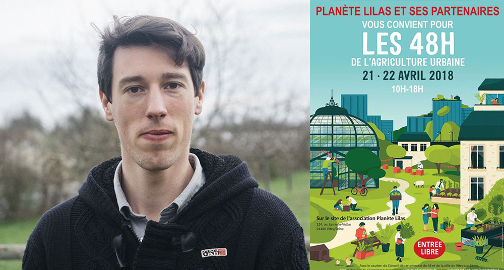 Rencontre avec Thibaud Pereira, directeur de l'association Planète Lilas pour "Les 48h de l'agriculture urbaine".