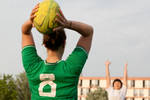 L'équipe féminine de rugby de l'Entente sportive de Vitry, à l'entraînement.