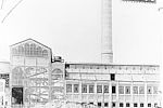 Carte postale du début du XXème siècle représentant l'usine électrique à Vitry © Archives municipales