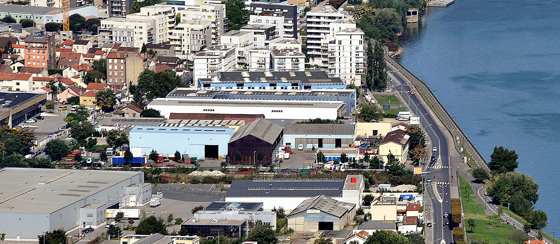 Photo aérienne de la zone Gare Ardoines