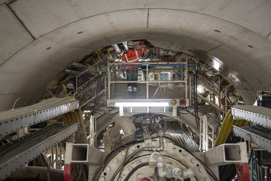 Visite du tunnelier - Metro ligne 15 - Grand Paris Express - Vitry-sur-Seine