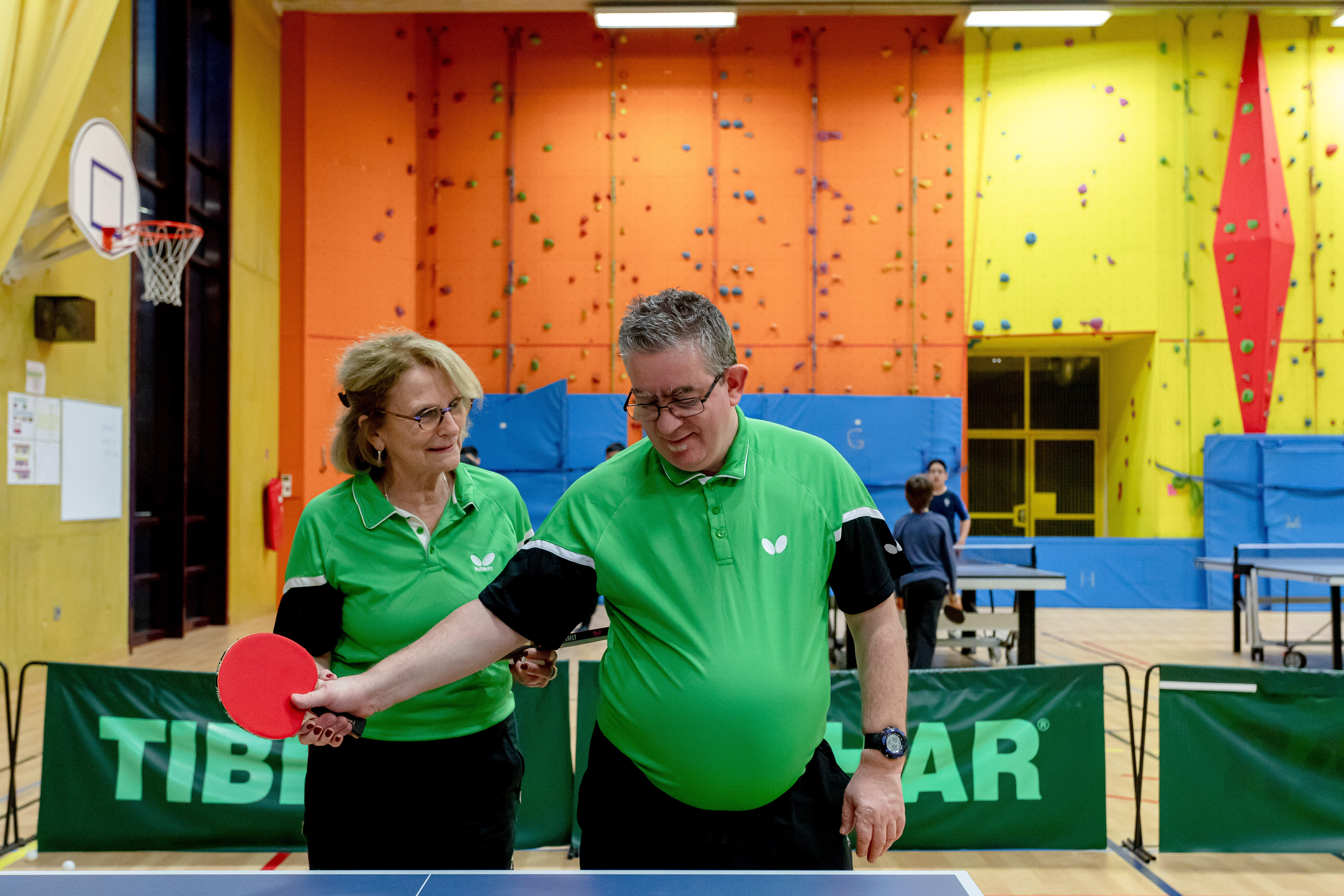 Séances adaptées de tennis de table