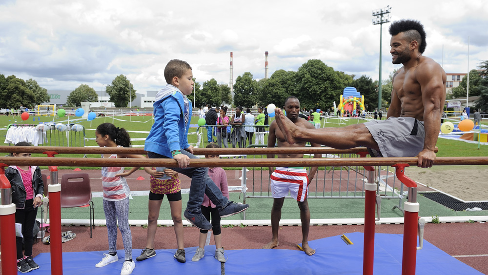 L'édition 2015 de la Fête du sport de L'Entente sportive de Vitry, au stade Gabriel-Péri.