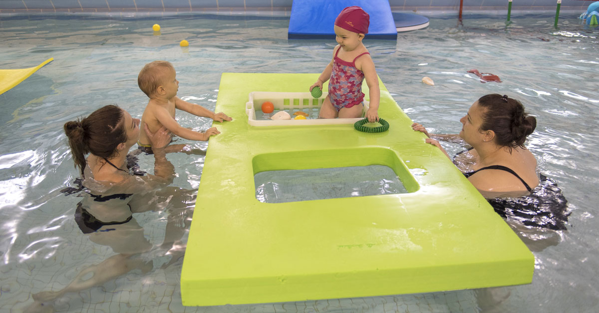 Un jardin aquatique à la piscine municipale