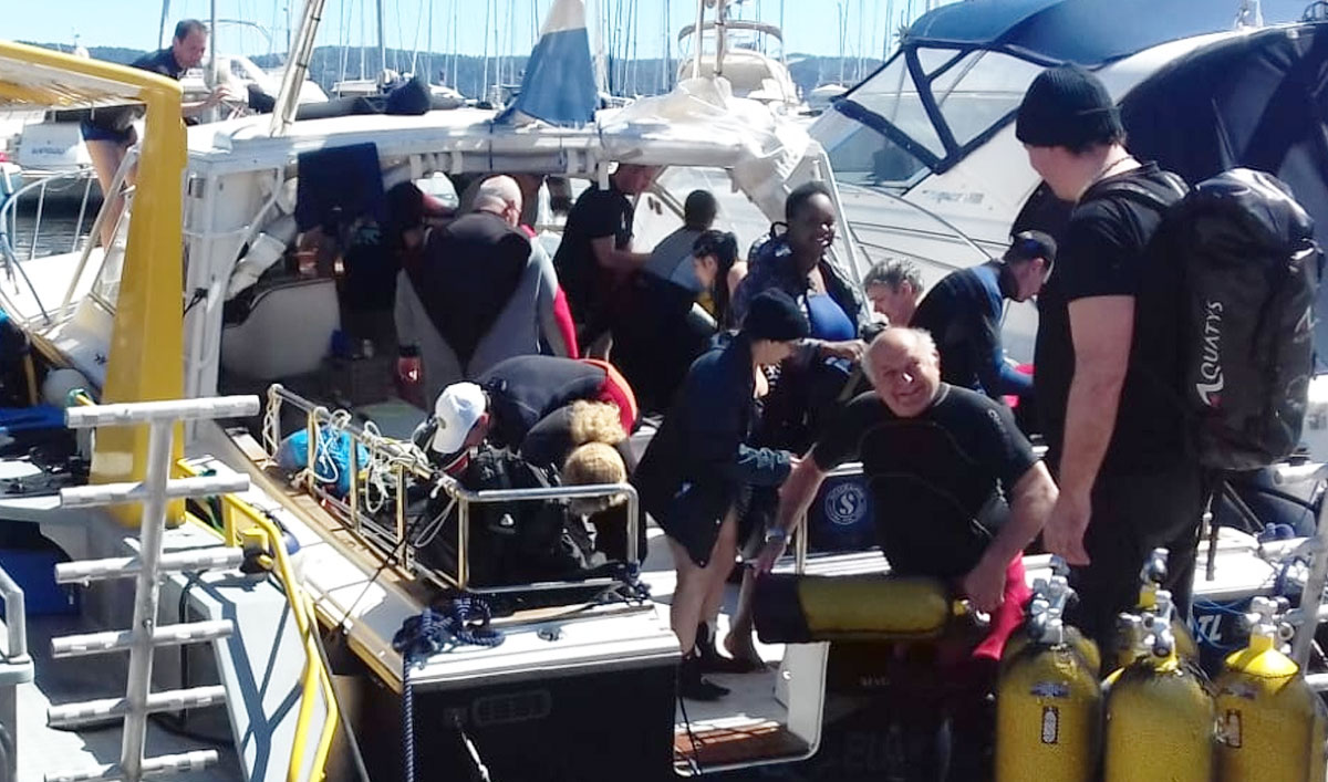 Les adhérents de l’ESV plongée reviennent d’un stage technique dans les fonds marins au large de La Croix-Valmer dans le Var.
