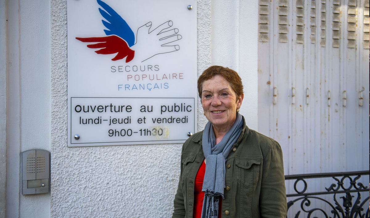 Maryse Politi, bénévole de l'association Secours populaire, depuis un an, invite à rejoindre les rangs de la solidarité.