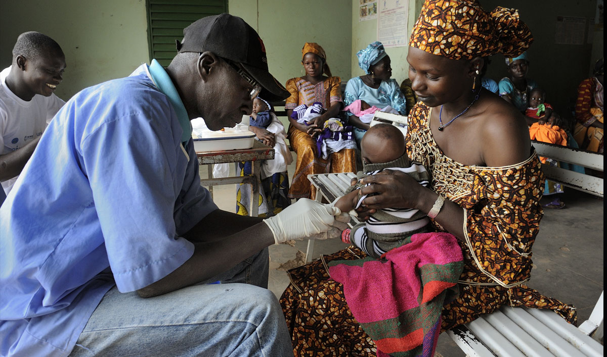 Le centre de santé de Tombola au Mali.