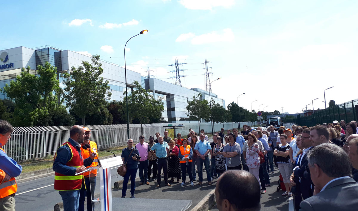 Chez les salariés de Sanofi et parmi les élus locaux, le 8 juillet, c’est la colère qui s’est exprimée lors d’une conférence de presse.