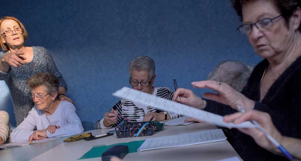 L'atelier mémoire du service municipal Vie sociale, de l'accueil et de l'information aux retraités, une action supplémentaire en faveur de l'autonomie des seniors.