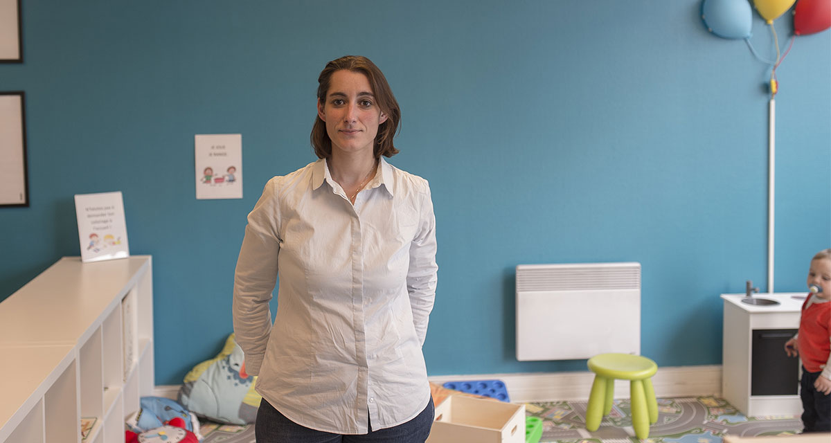 Nathalie Rosseel, infirmière, vitriote et son conjoint ont monté l'espace-Ilithye les familles et les assistantes maternelles.
