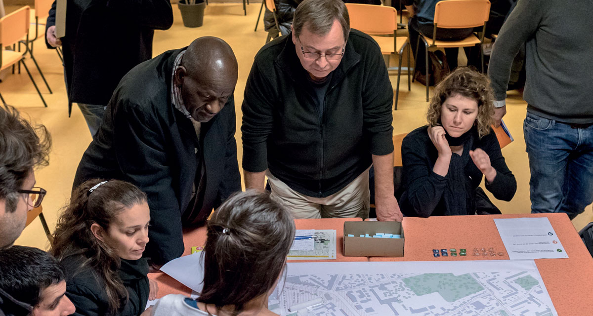 Atelier de concertation sur le projet Coeur de ville (NPRU) à l’école élémentaire Jean-Moulin, le 13 novembre.