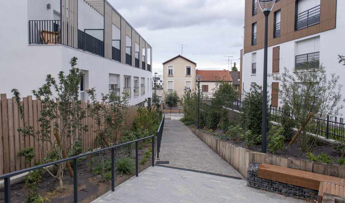 La sente des Plâtrières, dénommée ainsi par le conseil municipal en décembre 2018.