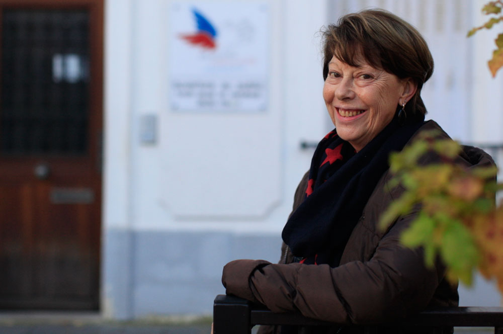 Danielle Dufay présidente du comité de Vitry du Secours populaire.