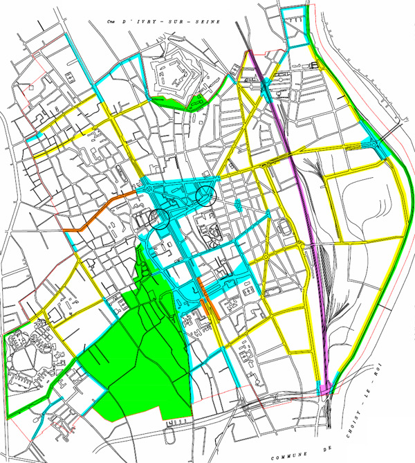 plan de vitry sur seine