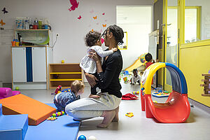 Personnels de la petite enfance en grève
